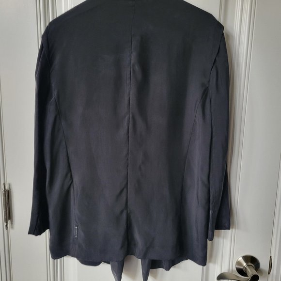 Armani Jeans Black Cupro Blazer - Picture 5 of 16